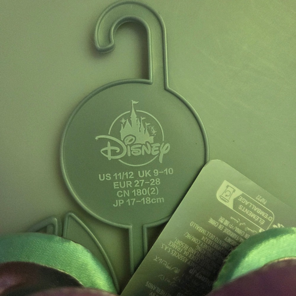 Disney Store Ariel The Little Mermaid Shoes Iridescent Purple Green 11/12 - Picture 3 of 5